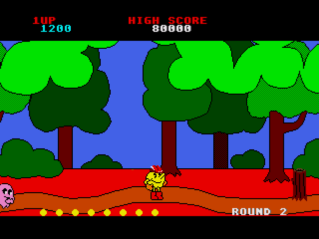Pac-Land (Amiga) screenshot: Round 2