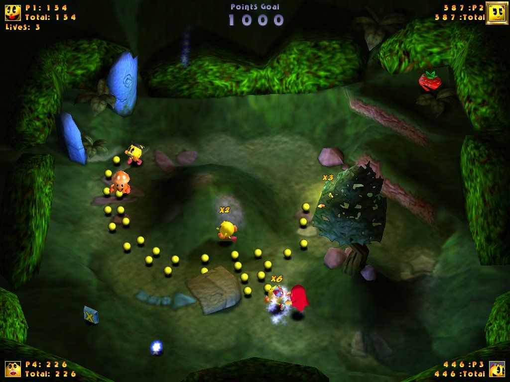Pac-Man All-Stars (Windows) screenshot: First level