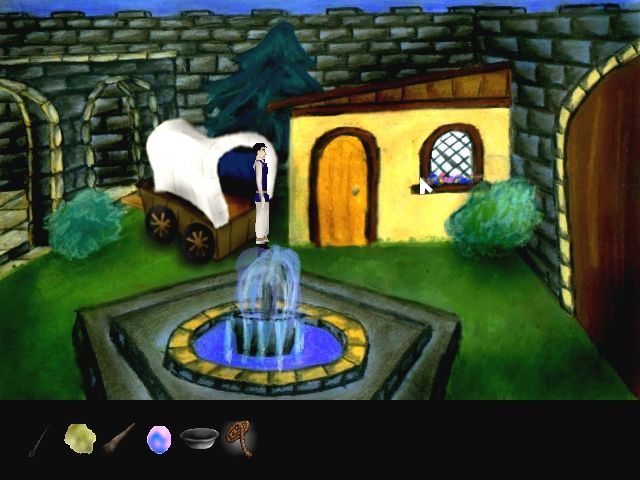 Passage: Path of Betrayal (Windows) screenshot: Inside the castle gate - finally!