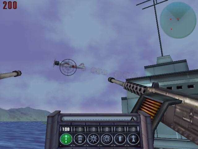 Pearl Harbor: Defend the Fleet (Windows) screenshot: That zero is doomed!