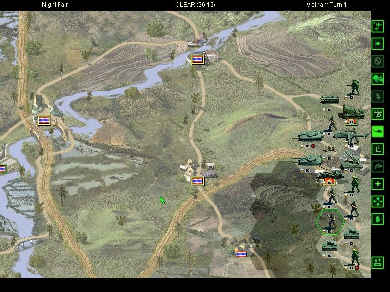 People's General (Windows) screenshot: An assault scenario