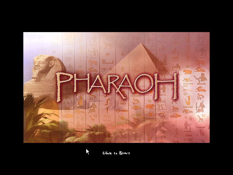 Pharaoh (Windows) screenshot: The Opening Screen