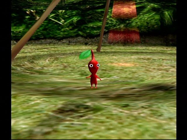 Pikmin (GameCube) screenshot: A Pikmin