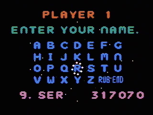 Pin-Bot (NES) screenshot: The high score screen