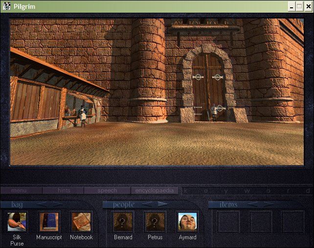 Pilgrim: Faith as a Weapon (Windows) screenshot: Simon finally arrives at the Toulouse Gate