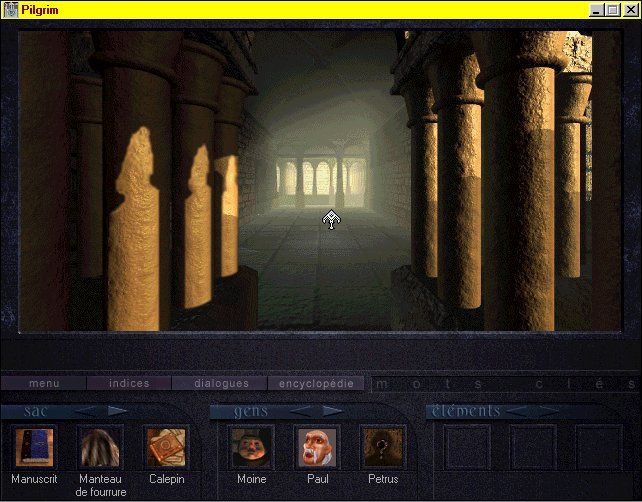 Pilgrim: Faith as a Weapon (Windows) screenshot: It's very religious here...