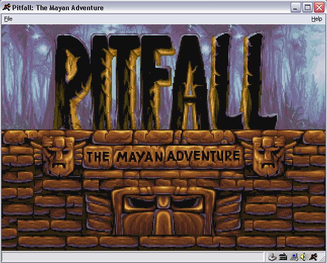 Pitfall: The Mayan Adventure (Windows) screenshot: Title Screen