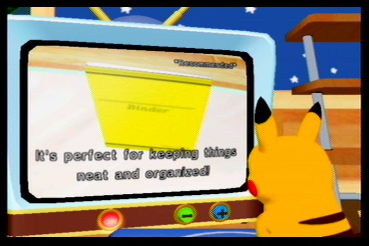 Pokémon Channel (GameCube) screenshot: If it's recommended...