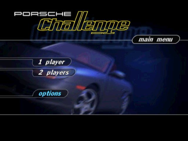 Porsche Challenge (PlayStation) screenshot: Main menu
