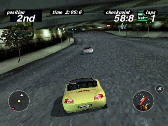 Porsche Challenge (PlayStation) screenshot: Japan - one more car and I'm the winner