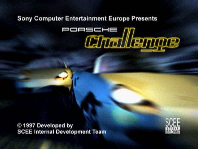 Porsche Challenge (PlayStation) screenshot: Title screen