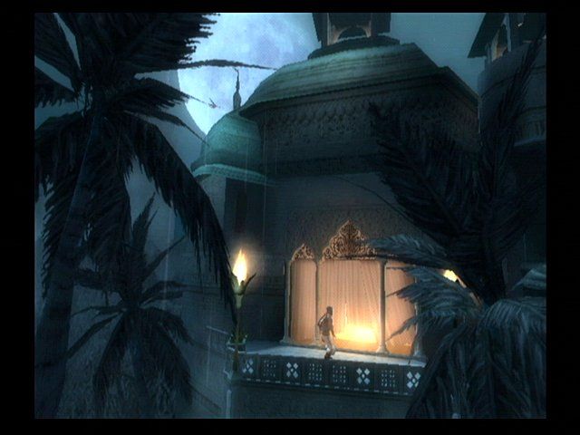 Prince of Persia: The Sands of Time (GameCube) screenshot: The game starts mysteriously. The Prince enters this palace...