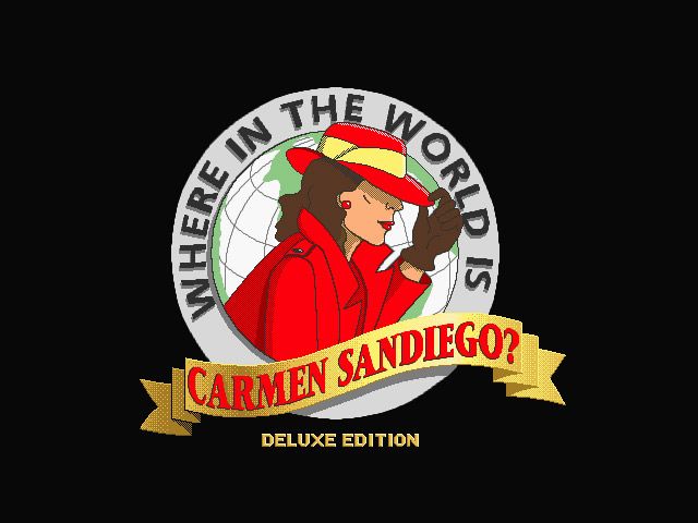 Where in the World Is Carmen Sandiego? (Deluxe Edition) (DOS) screenshot: Title