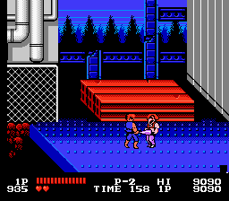 Double Dragon (NES) screenshot: Batter up!!!