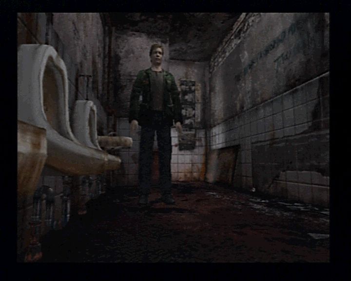 Silent Hill 2 (PlayStation 2) screenshot: Not the best place to start the game, huh?