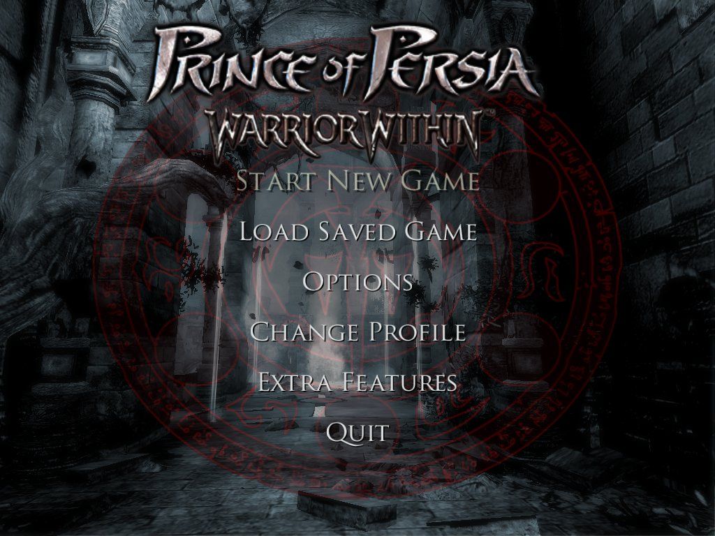 Prince of Persia: Warrior Within (Windows) screenshot: Main Menu