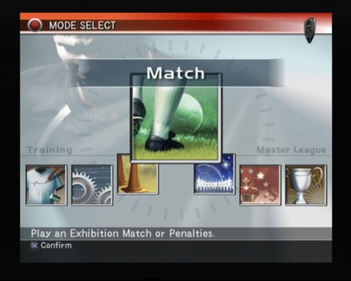 World Soccer: Winning Eleven 8 International (PlayStation 2) screenshot: Main Menu