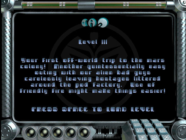 Q.A.D: Quintessential Art of Destruction (DOS) screenshot: Loading screen