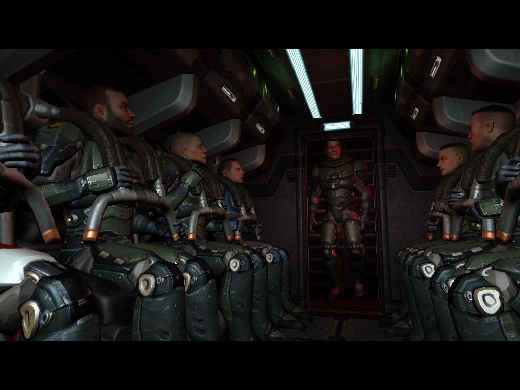 Quake 4 (Windows) screenshot: ...or maybe Starship Troopers?