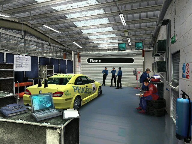 Pro Race Driver (Windows) screenshot: Garage
