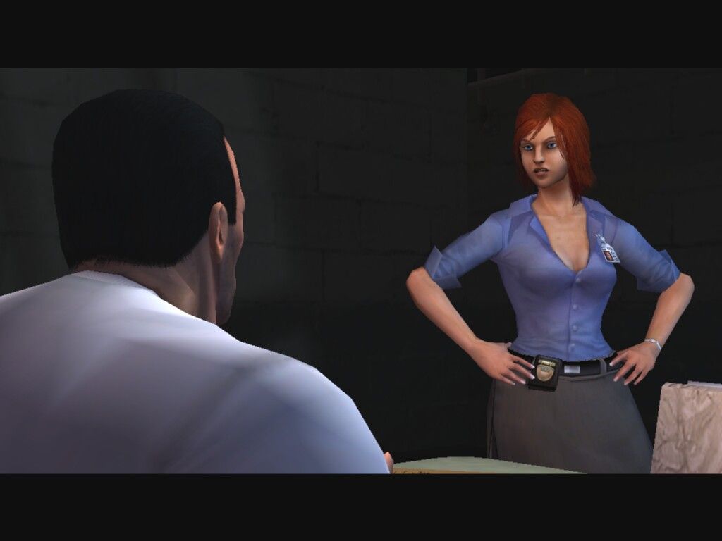 The Punisher (Windows) screenshot: Intro - female officer