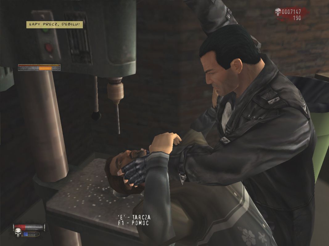 The Punisher (Windows) screenshot: The game is very brutal.
