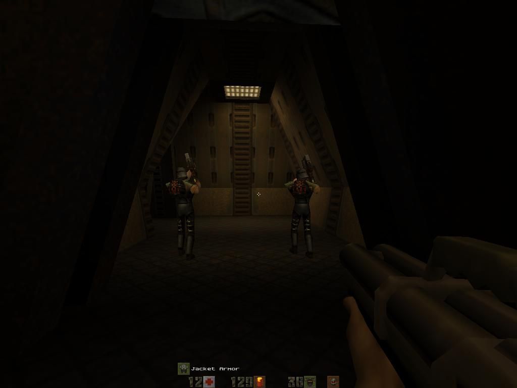 Quake II Mission Pack: The Reckoning (Windows) screenshot: Never turn your back on your enemy.