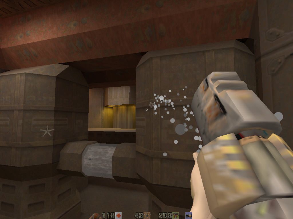 Quake II Mission Pack: Ground Zero (Windows) screenshot: Proximity grenades.
