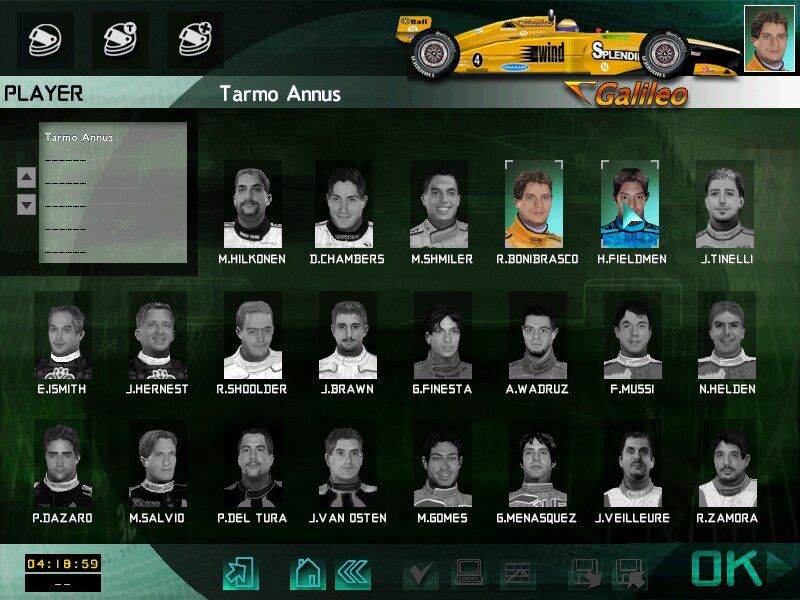 RS3: Racing Simulation Three (Windows) screenshot: Drivers