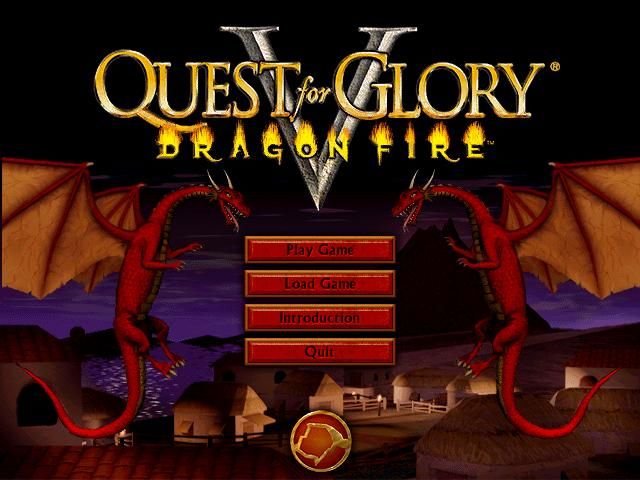 Quest for Glory V: Dragon Fire (Windows) screenshot: Title Screen