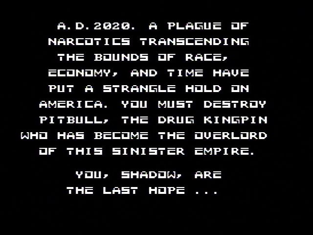 Raid 2020 (NES) screenshot: The introduction