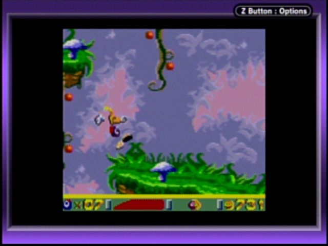 Rayman 2 (Game Boy Color) screenshot: Jumping Through the Air