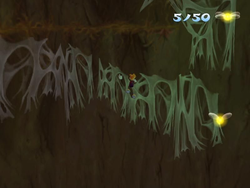 Rayman 2: The Great Escape (Windows) screenshot: Climbing