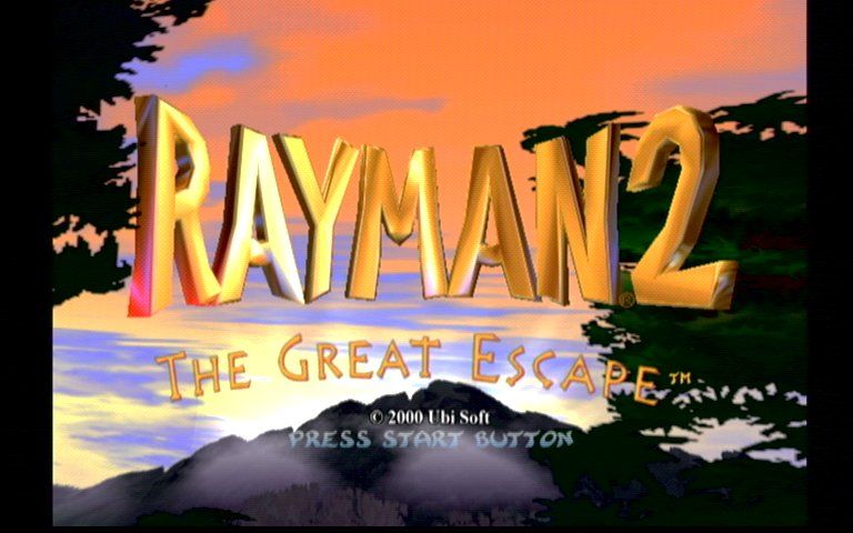 Rayman 2: The Great Escape (Dreamcast) screenshot: Title Screen