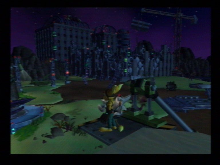 Ratchet & Clank (PlayStation 2) screenshot: From this height you could totally...