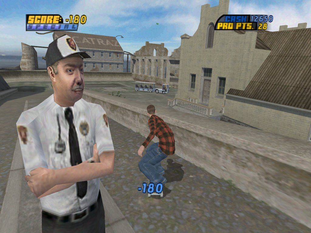 Tony Hawk's Pro Skater 4 (Windows) screenshot: What a face!