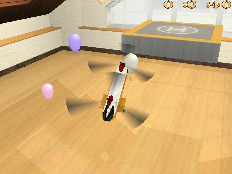 Screenshot of R/C Helicopter Indoor Flight Simulation (Windows, 2001) MobyGames