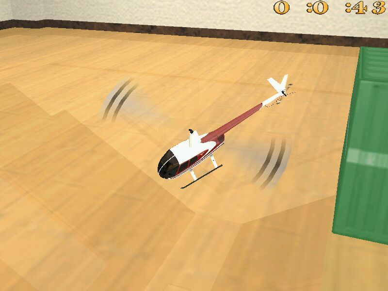 R/C Helicopter: Indoor Flight Simulation (Windows) screenshot: Going Down