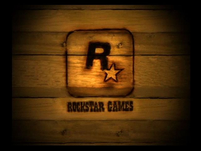 Red Dead Revolver (PlayStation 2) screenshot: Rockstar Logo - Western Style