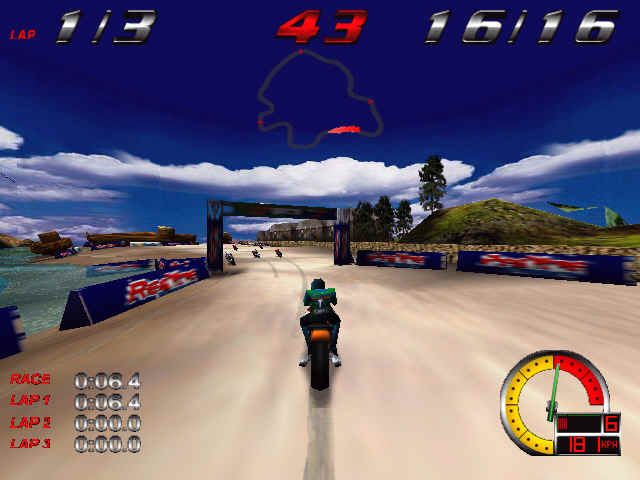 Redline Racer (Windows) screenshot: Go!