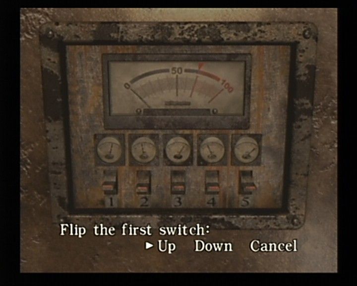 Resident Evil 0 (GameCube) screenshot: One of typical fix-me kinda puzzles.
