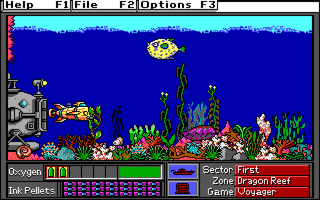 Operation Neptune (DOS) screenshot: Game (EGA)