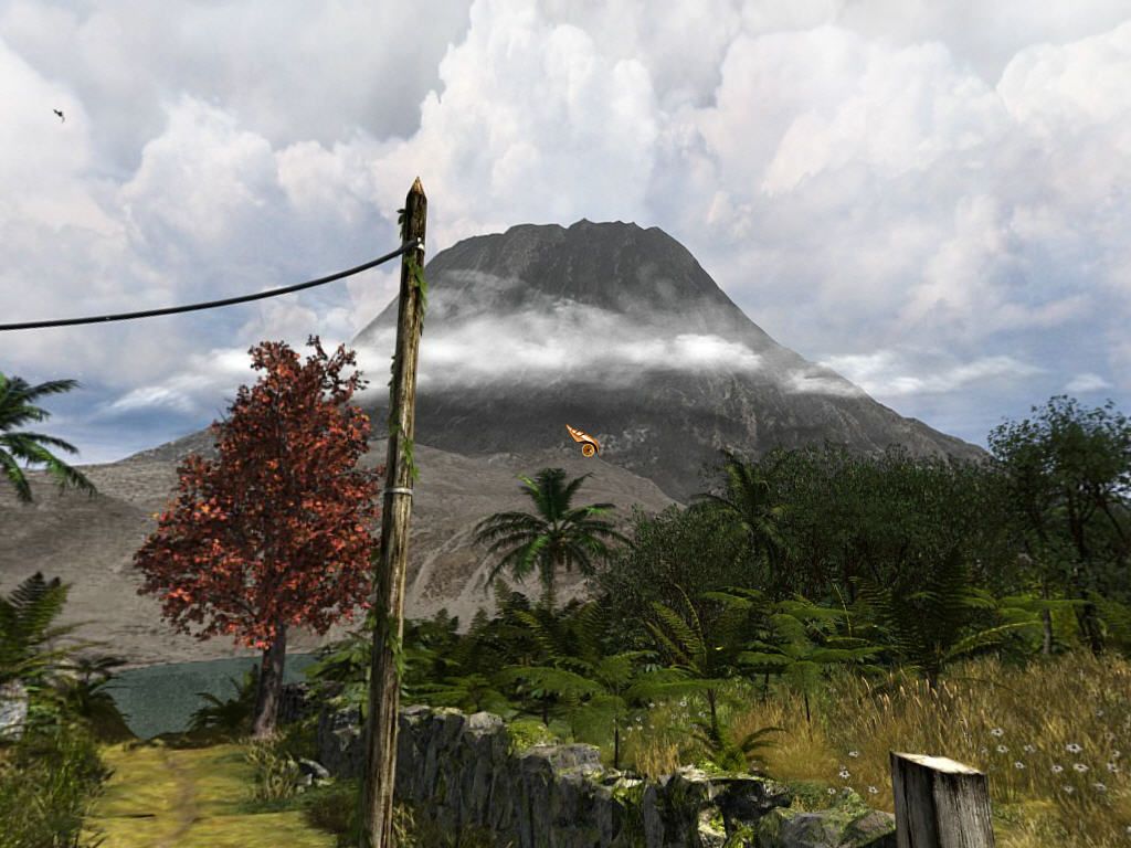 Return to Mysterious Island (Windows) screenshot: The island your on is a large volcano!