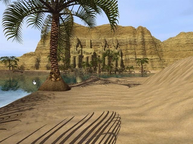 Riddle of the Sphinx: An Egyptian Adventure (Windows) screenshot: An example of the extraordinary scenery