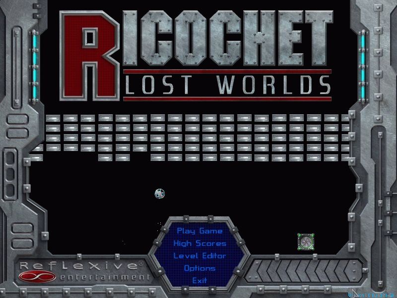 Ricochet: Lost Worlds (Windows) screenshot: Main menu