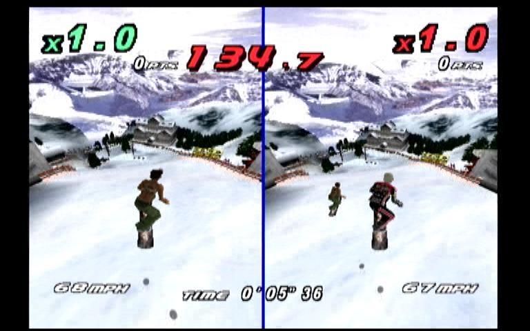 Rippin' Riders (Dreamcast) screenshot: Match Race Mode