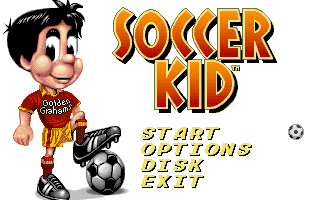 Soccer Kid (DOS) screenshot: Main Menu