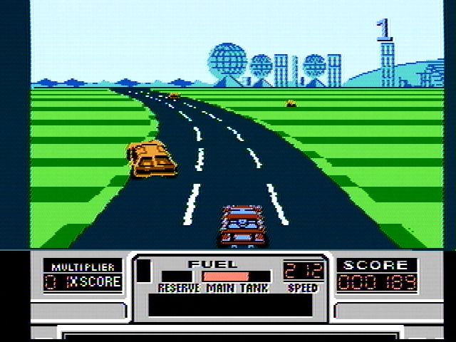RoadBlasters (NES) screenshot: Starting a game