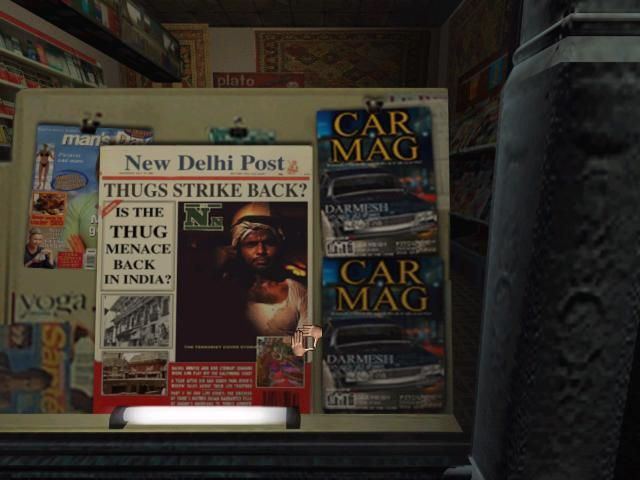 Road to India: Between Hell and Nirvana (Windows) screenshot: In those magazines, you'll find some useful information...