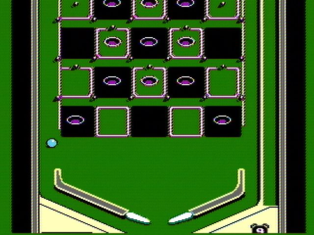 Rock 'n Ball (NES) screenshot: Nineball pinball